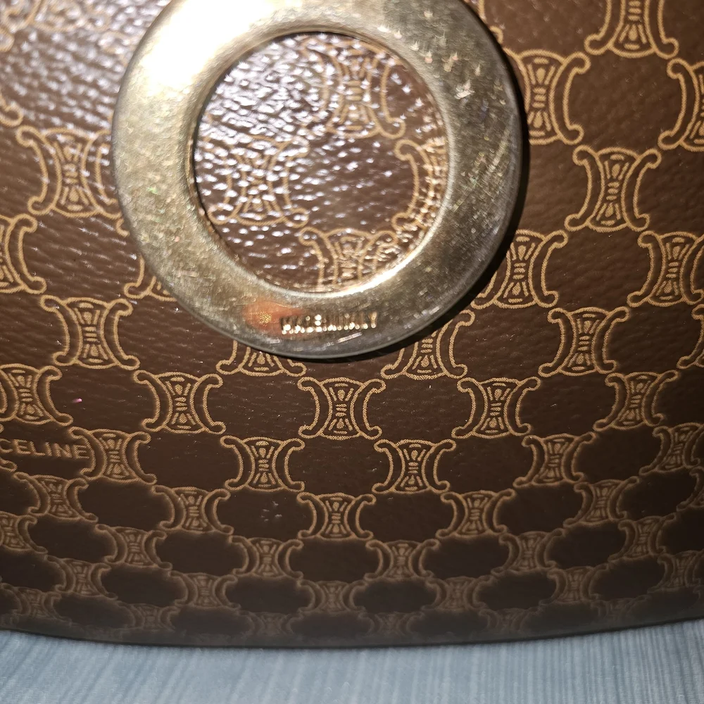 Vintage Celine Brown Monogram Crossbody Bag - EUC - SOLD - Picture 4 of 9